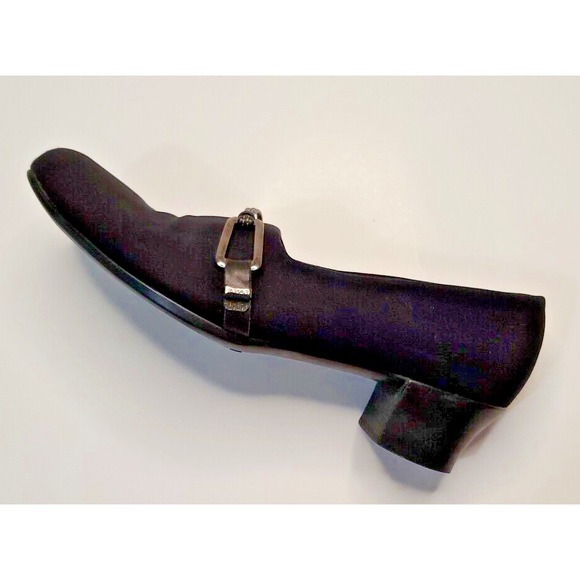 Munro American Women's Shoes Cindi Black Fabric Heels With Strap Sz 8.5M - Picture 11 of 16